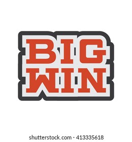 Big Win Illustration - Flat Icon