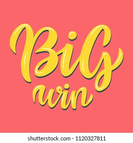 Big Win Lettering .