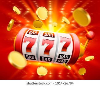 Big win Slots 777 Banner Casino. Vektorgrafik