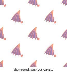 Big wing pattern seamless background texture repeat wallpaper geometric vector