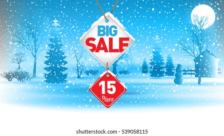 Big winter sale, 15  percent.