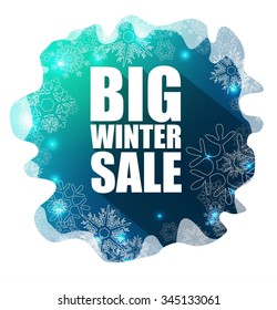 Big Winter Sale background.vector