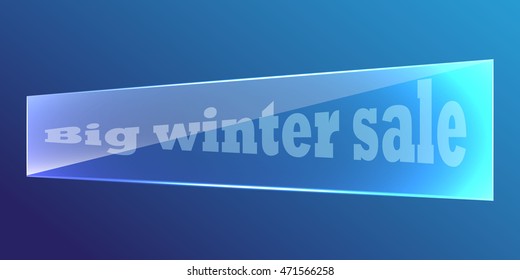 Big winter sale on glass plates
