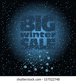 Big winter sale poster