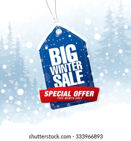 Big winter sale poster