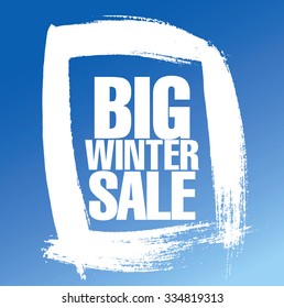 Big winter sale poster