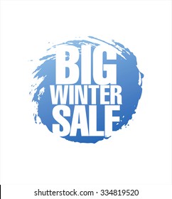 Big winter sale poster