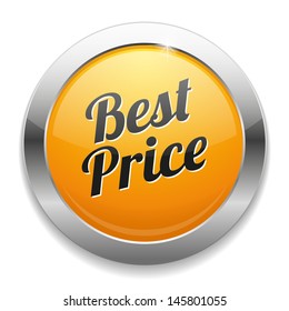 Big Yellow Best Price Button Stock Vector (Royalty Free) 145801055