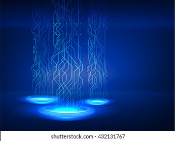 Bigdata technology abstract background concept. vector illustration.