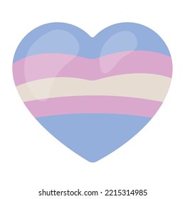 bigender flag in heart icon