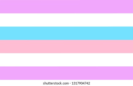 Bigender pride flag - one of a communities of LGBT sexual minority