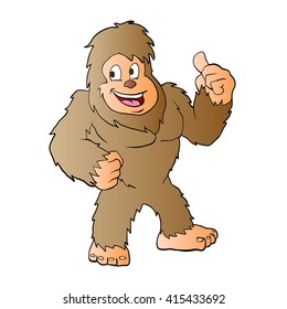 Bigfoot cartoon.