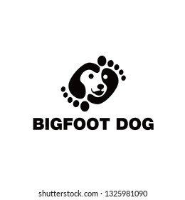 bigfoot and dog logo design inspiration