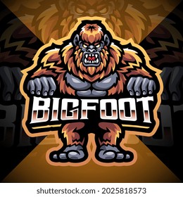 Bigfoot esport mascot logo design