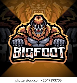 Bigfoot Esport Mascot Logo Design