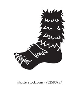 bigfoot foot vector cartoon