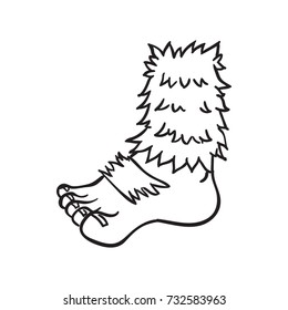 Bigfoot Foot Vector Cartoon