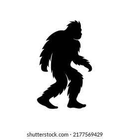 bigfoot logo abstract silhouette vector