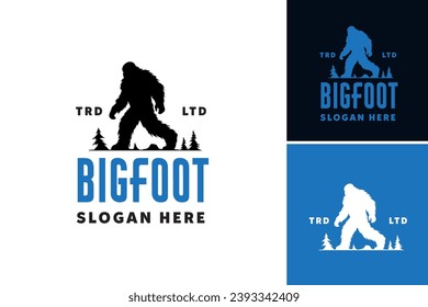 Bigfoot logo design is suitable for outdoor adventure companies, hiking and camping gear brands, and wildlife conservation organizations. It features a bold and mysterious icon representing strength