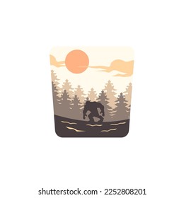 bigfoot logo template vector design