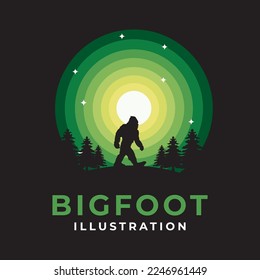 bigfoot logo template vector illustration design