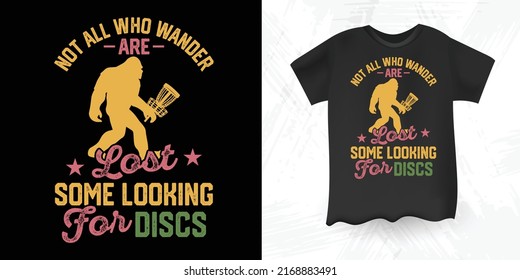 Bigfoot Lover Disc Golf T-shirt Design