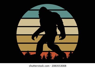 Bigfoot lover t shirt design