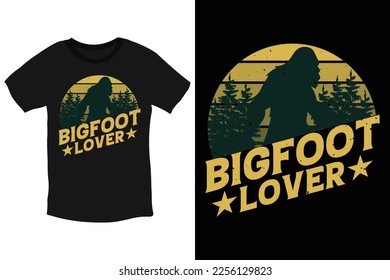 Bigfoot Lover-cool beloved Bigfoot typography 