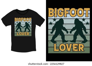 Bigfoot Lover-cool beloved Bigfoot typography T-Shirt