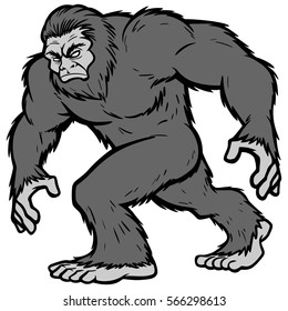 Bigfoot Mascot Illustration