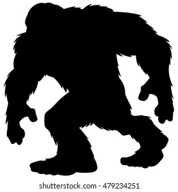 Bigfoot Mascot Silhouette