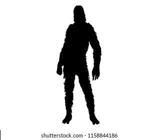 Bigfoot sasquatch silhouette