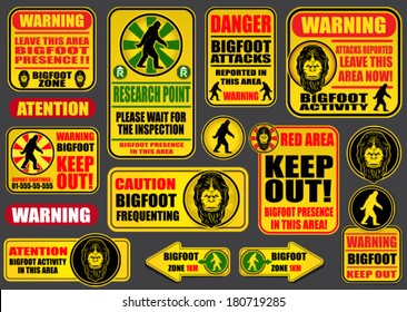 Bigfoot Signs Collection