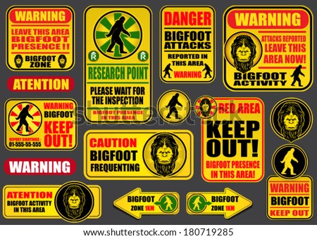 Bigfoot Signs Collection