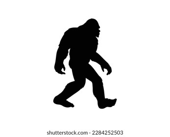 bigfoot silhoette vector free download