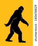 Bigfoot Silhouette Illustration