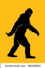 Bigfoot Silhouette Illustration