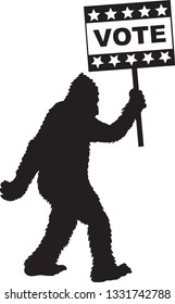 bigfoot vote sign