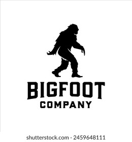 Bigfoot walking with masculine style design