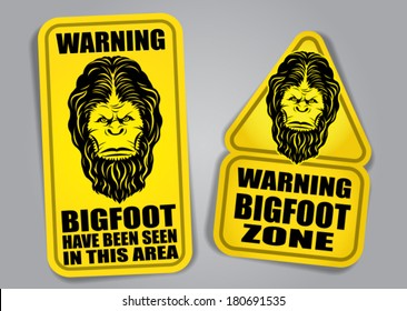 Bigfoot Warning Signs 