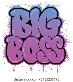 Bigg Boss Graffiti art typography  T shirt Design