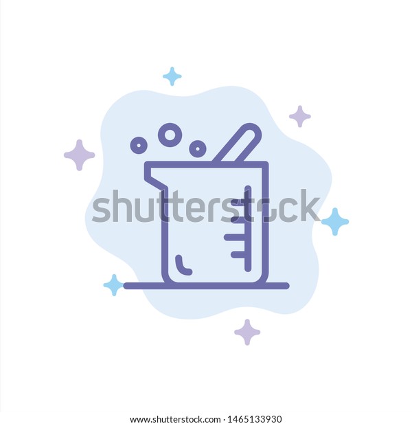 Bigger Biochemistry Biology Chemistry Blue Icon Stock Vector Royalty Free