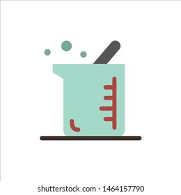 Bigger, Biochemistry, Biology, Chemistry  Flat Color Icon. Vector icon banner Template. Vector Icon Template background