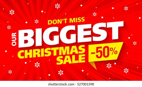 Biggest Christmas Sale Banner