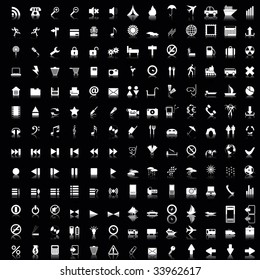 Biggest collection of 170  different icons for using in web design