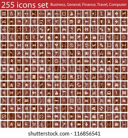 Biggest collection of different icons. Vector illustration.