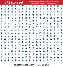 Biggest collection of different icons. Vector illustration.