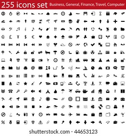 Biggest collection of different vector icons for using in web design