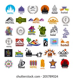 biggest collection of vector icons hotels for leisure tourism