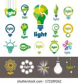 biggest collection of vector icons lamps 